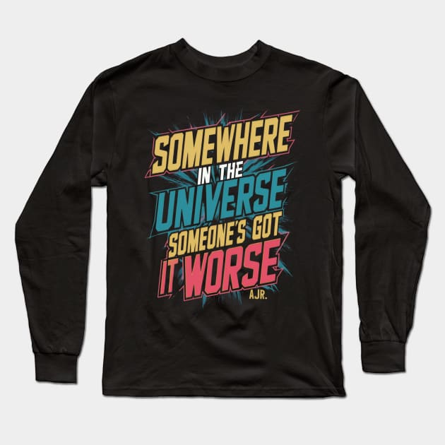 Somewhere in the univers AJR Long Sleeve T-Shirt by thestaroflove